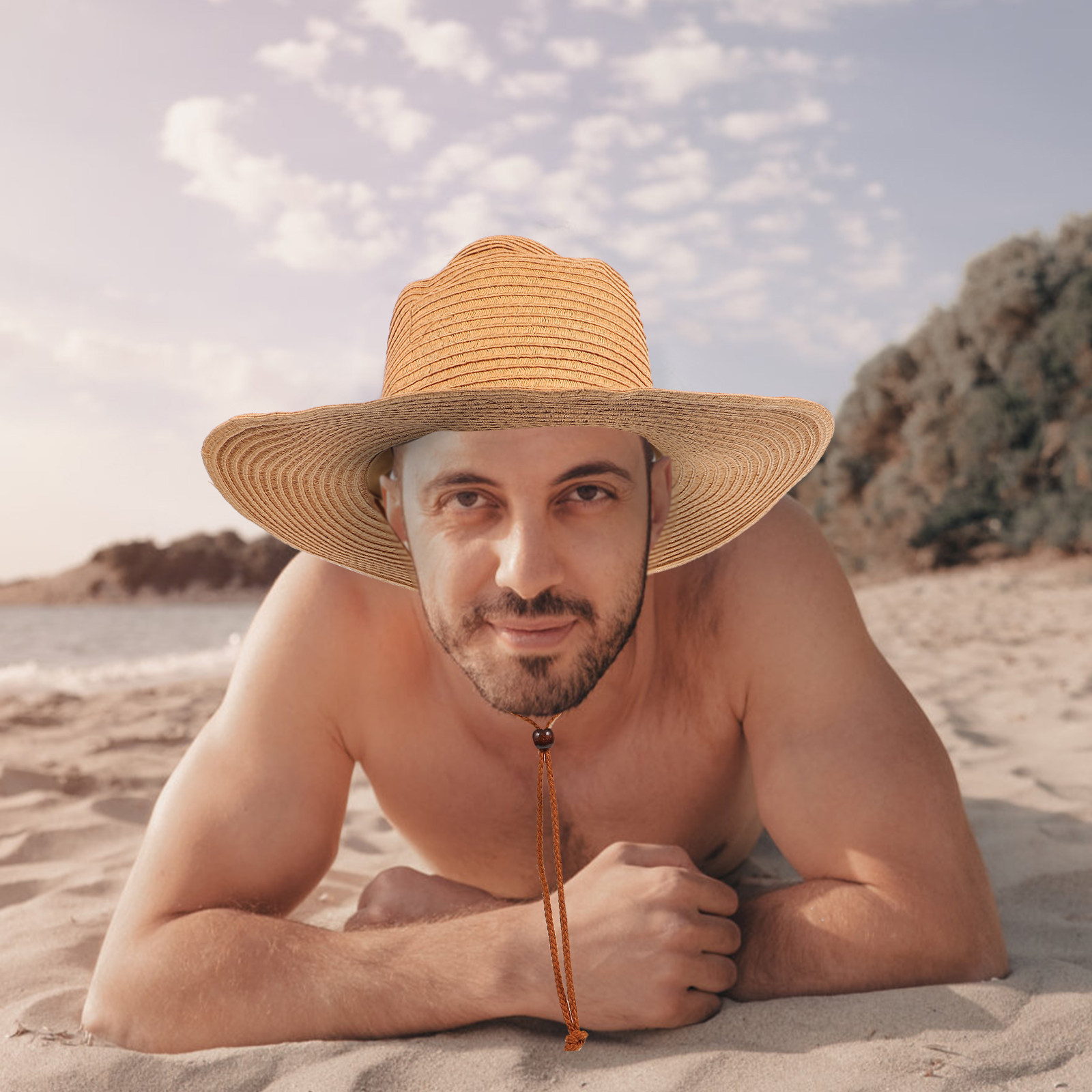 Hat Floppy Wide - Летняя солнцезащитная шляпа для мужчин с