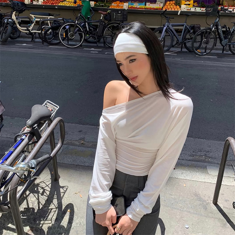 Blouse Off Shoulder - Женская блузка 2026 года с одним