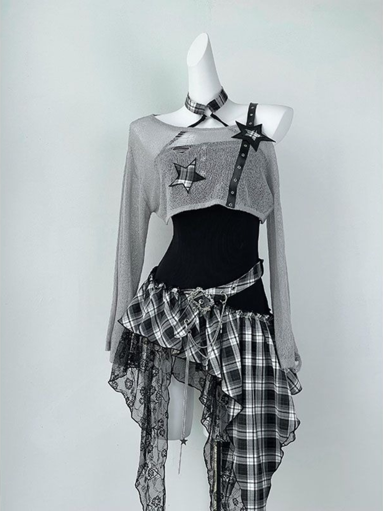Cover Up Kaftan - 2000-е годы Y2K Spicy Girl Design