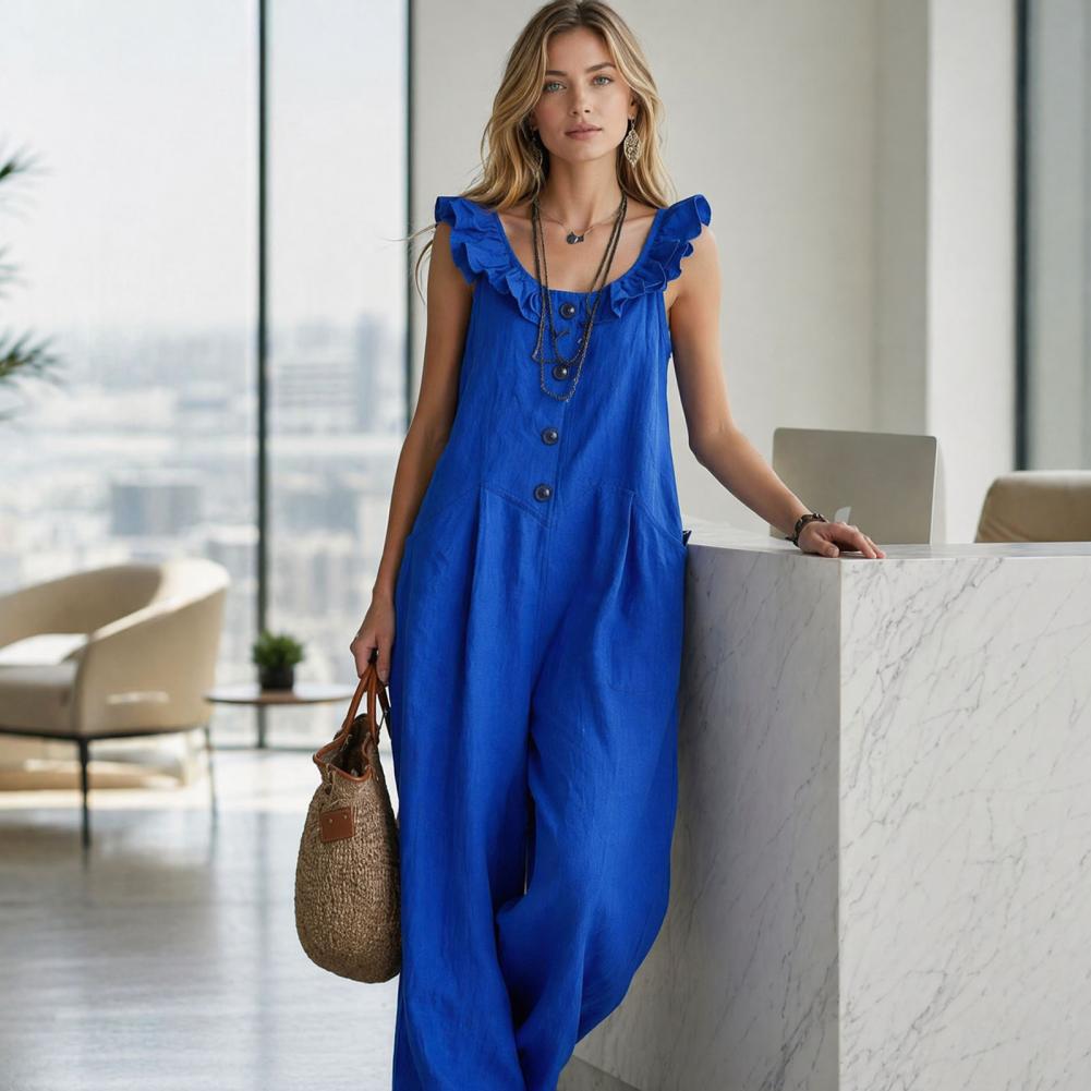 Женский комбинезон свободного  – обзор и цена Jumpsuit Linen Relaxed