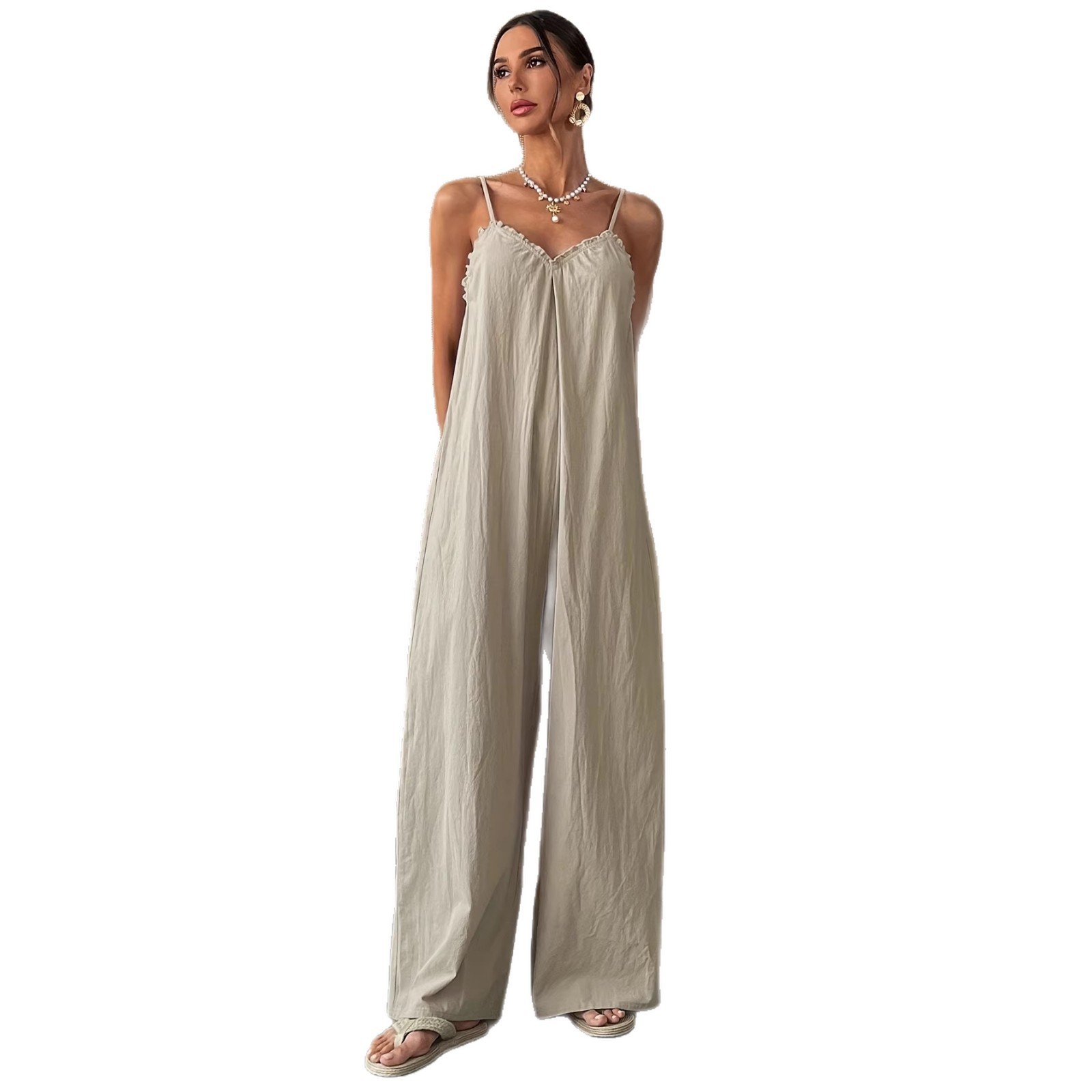 Летний женский комбинезон без  – обзор и цена Jumpsuit Linen Relaxed