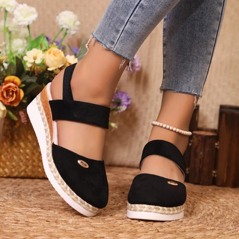 Женские летние сандалии на тан – обзор и цена Wedge Espadrille Women