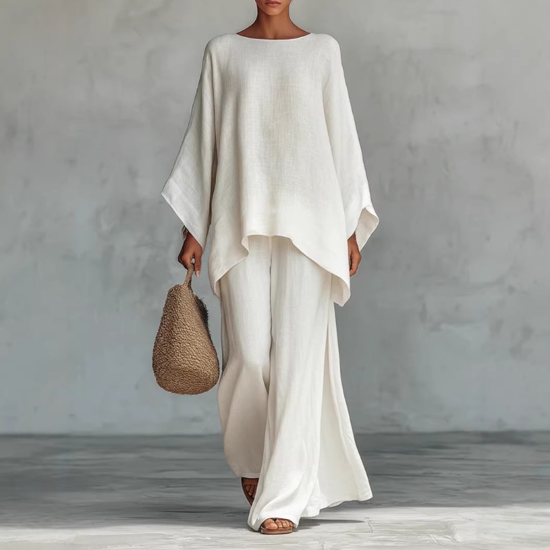 Весенний новый модный льняной  – обзор и цена Linen Pant Wide
